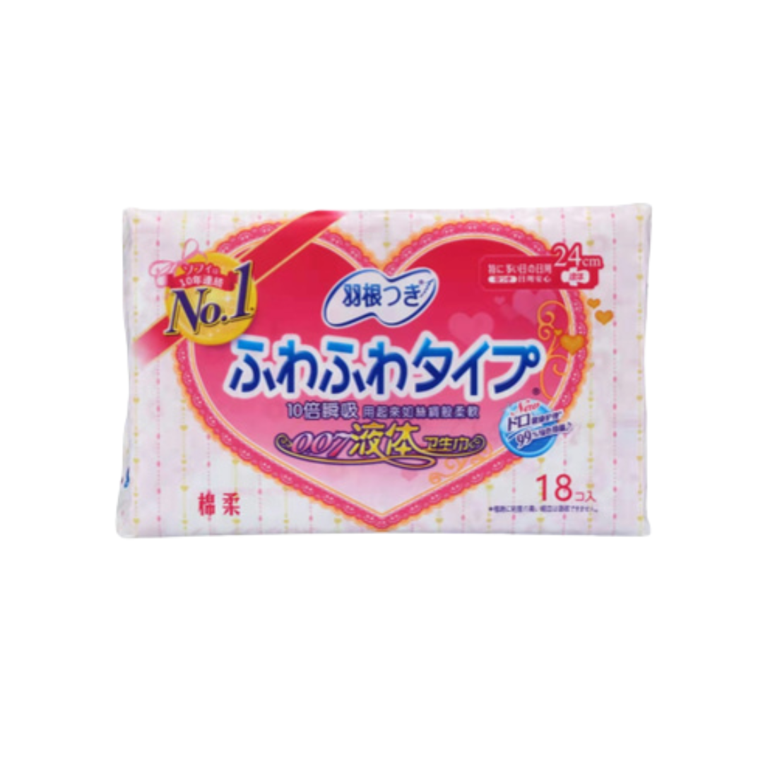  Tsuki LIQUID Sanitary Pad (240 mm, 18 pcs per bag x 24 bag), Day Use